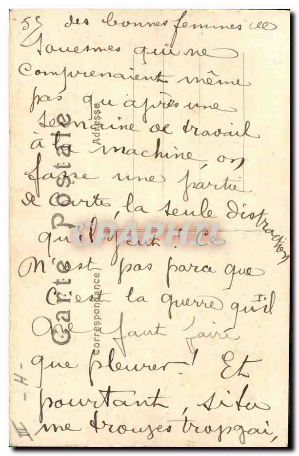 CPA Militaria Les generaux Michel Joffre Gallieni Pau De Castelnau — Verso