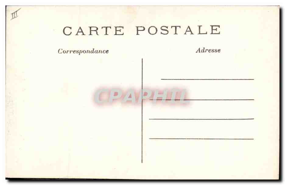 CPA Militaria Les generaux Currieres de Castelnau Joffre et Pau — Verso