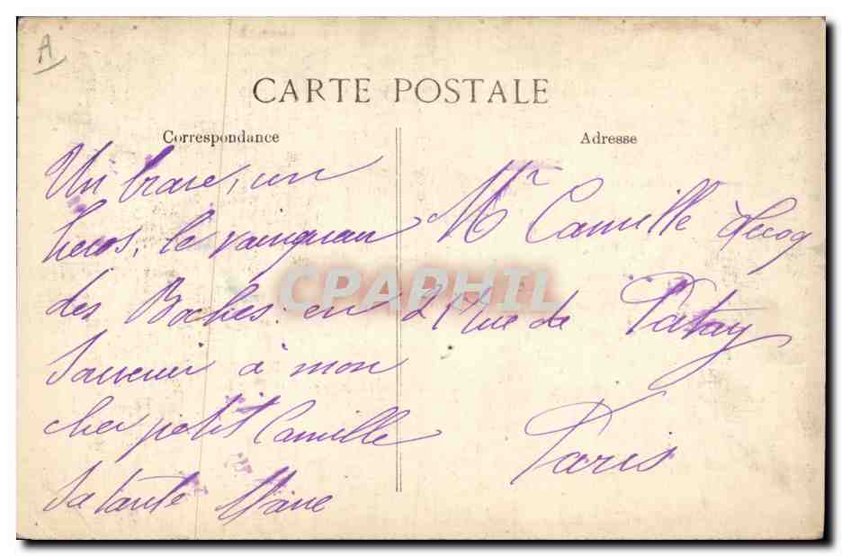 CPA Militaria Le General Joffre Generalissime de l'armee francaise — Rückseite