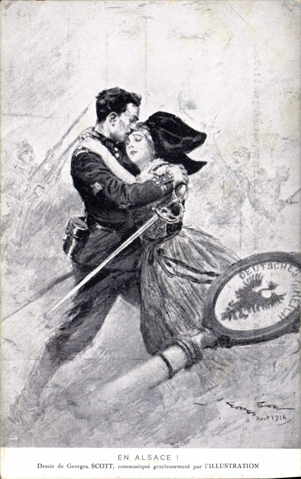 CPA Militaria En Alsace Georges Scott L'Illustration 