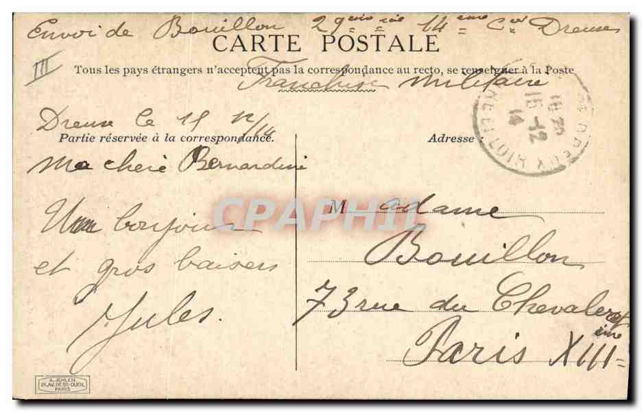 CPA Militaria En Alsace Georges Scott L'Illustration  — Rückseite