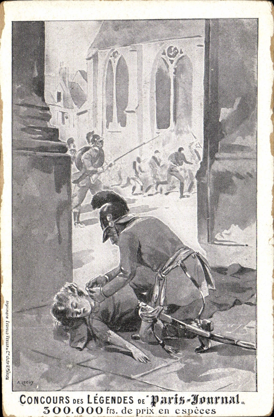 CPA Militaria Paris Journal 