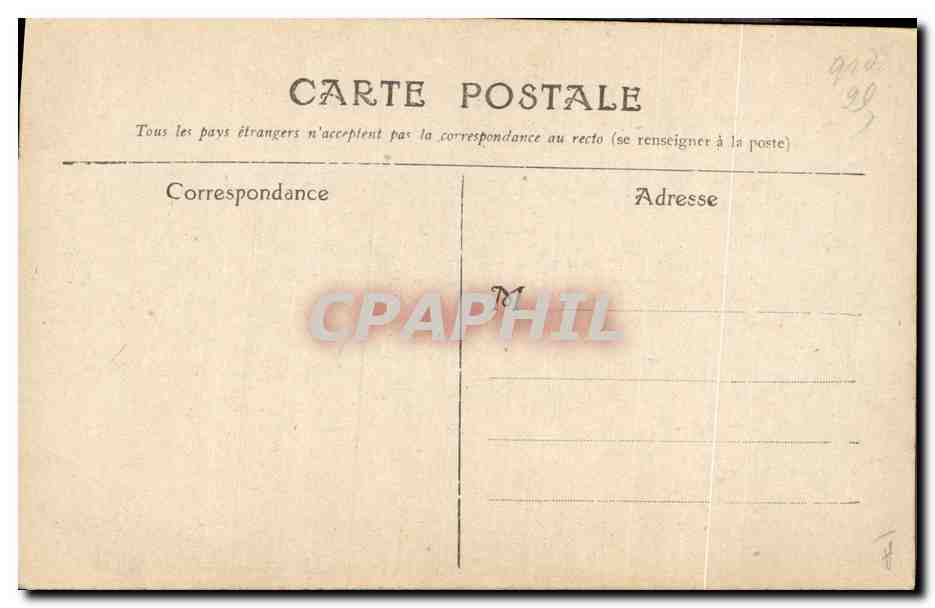 CPA Militaria Le premier decore 1914 — Verso