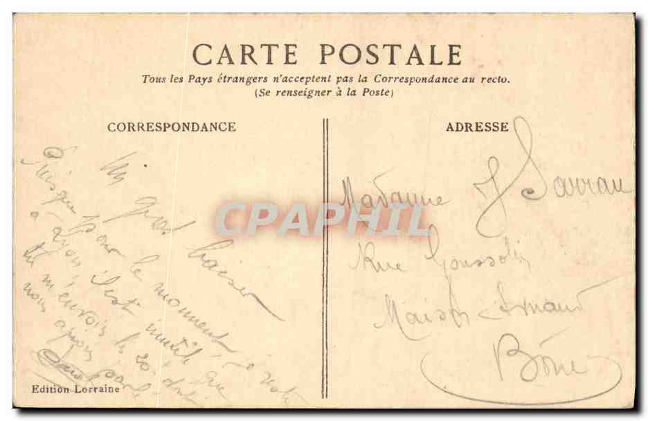 CPA Militaria 2 Septembre — Rückseite