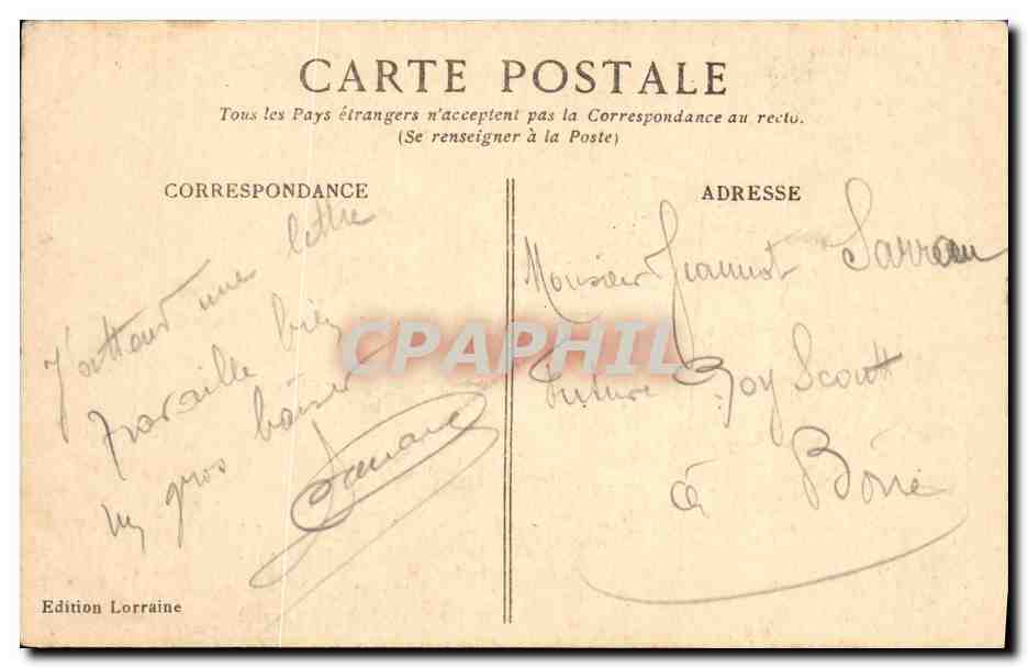 CPA Militaria 21 & 26 septembre — Verso