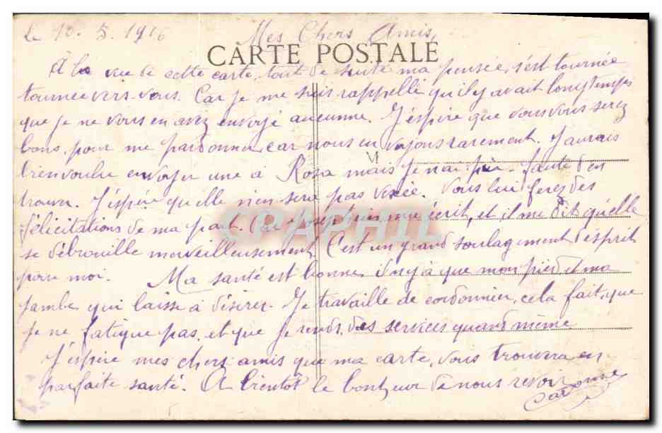 CPA Militaria L'expiation — Rückseite