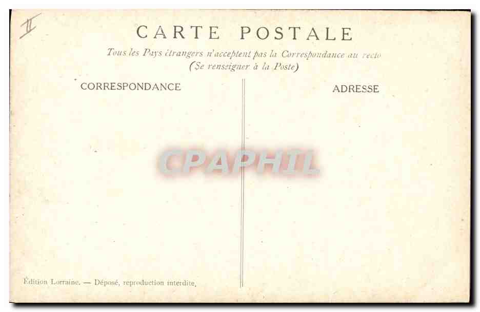 CPA Militaria Gargouille Les monstres des cathedrales Von Moltke — Verso