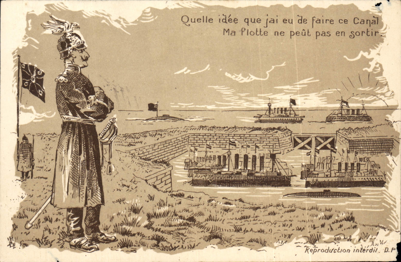 CPA Militaria Officier Allemand