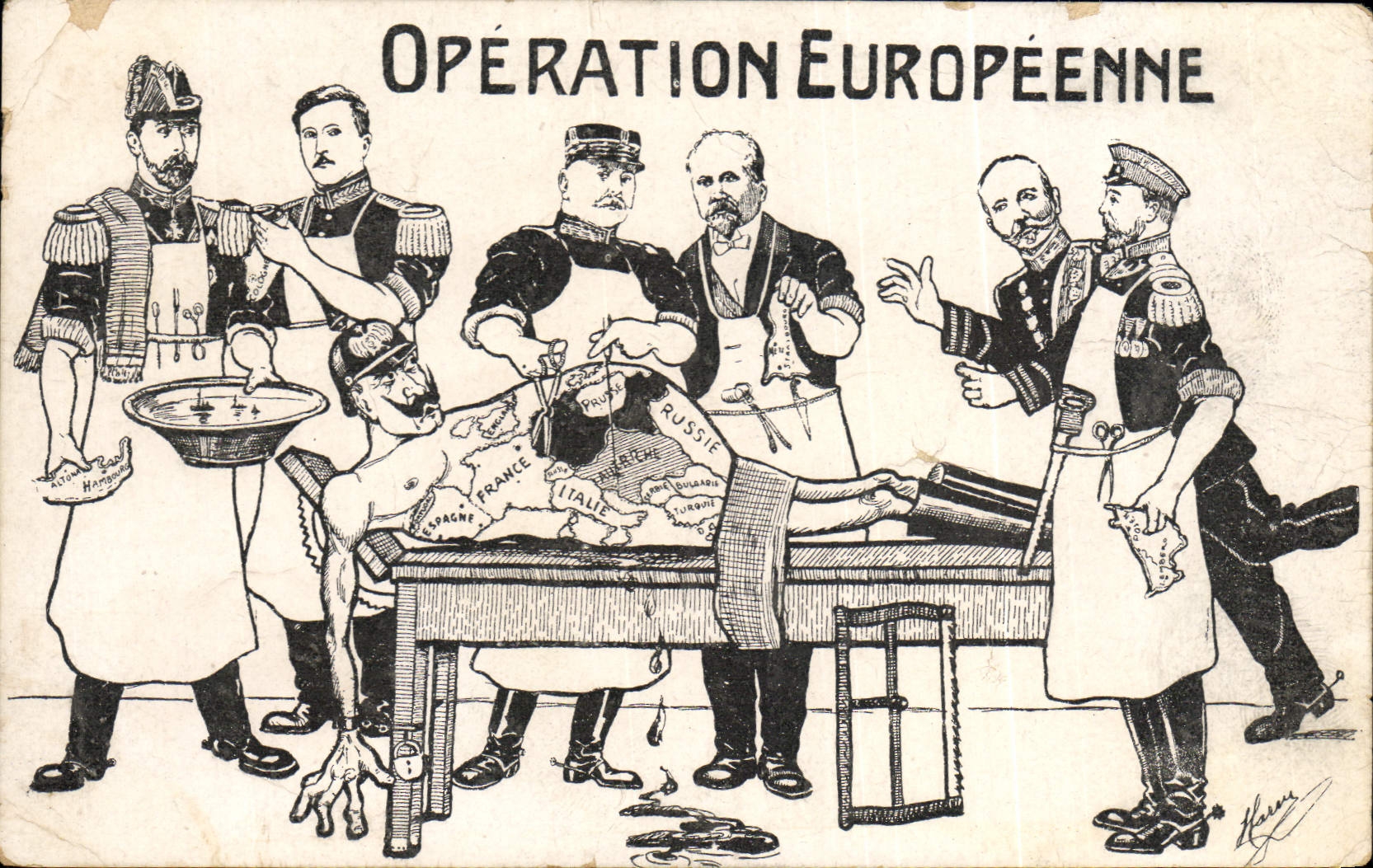 CPA Militaria Operation europeenne
