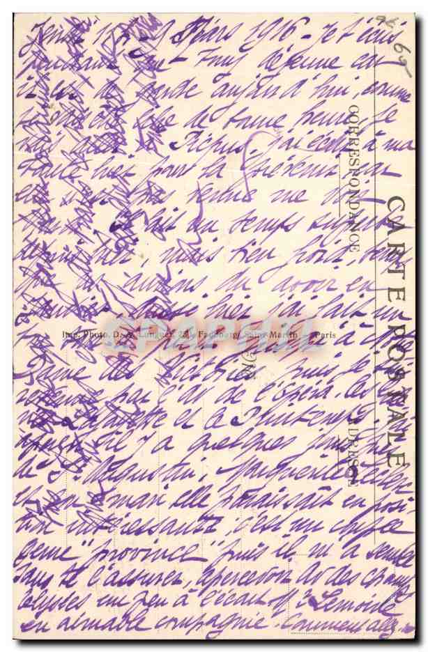 CPA Militaria Alsace Elle espere — Verso