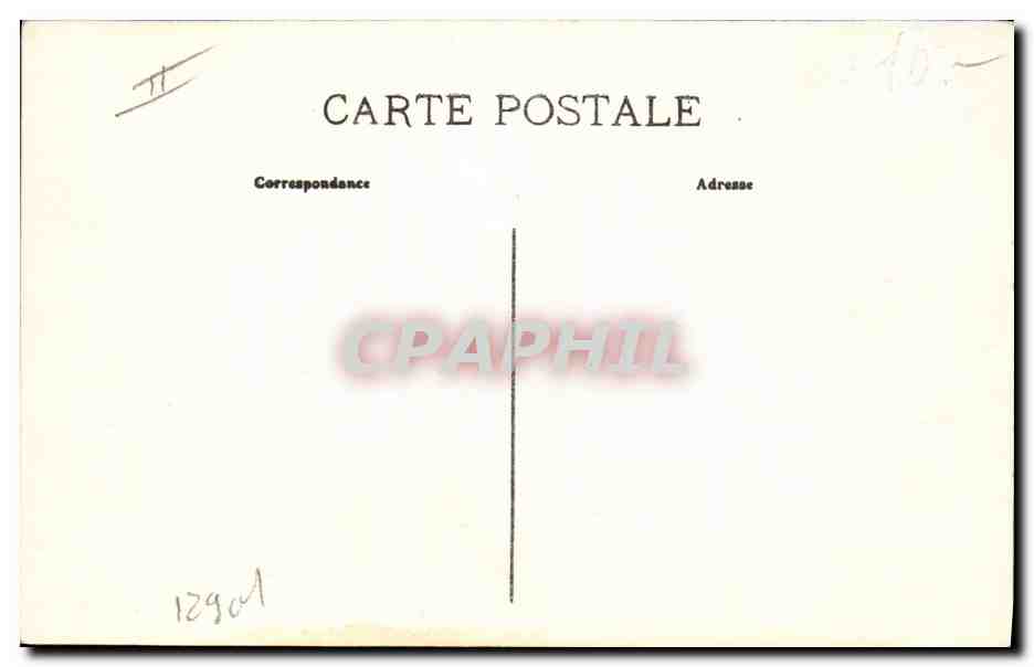 CPA Militaria Le terrier de l'Argonne — Verso