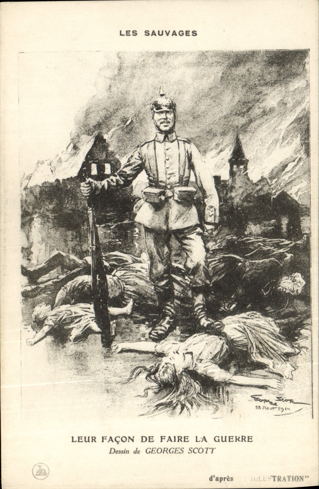 CPA Militaria Leur facon de faire la guerre Georges Scott 