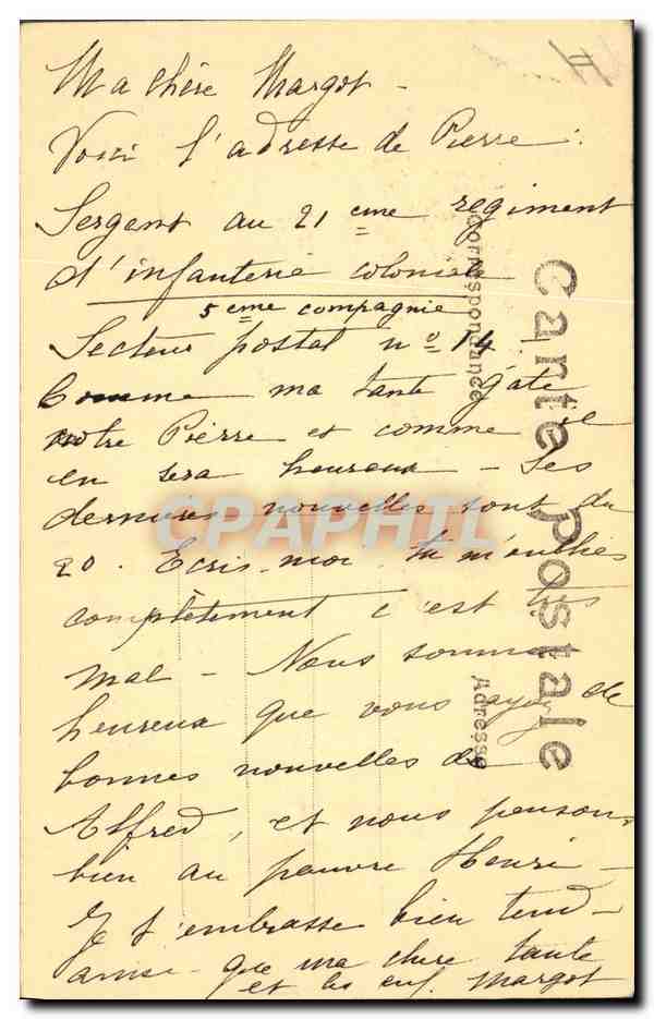 CPA Militaria Guillaume epiant ses victimes — Verso