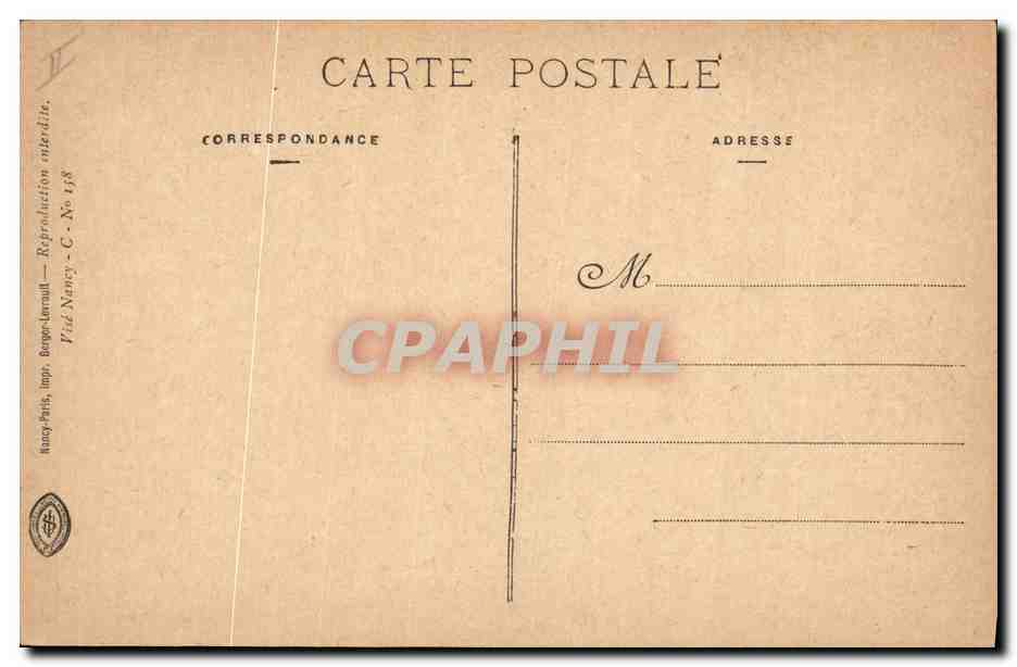 CPA Militaria Vive la France ! — Verso