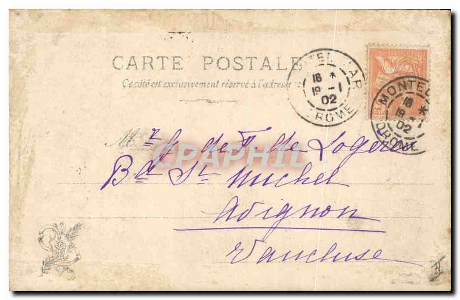 CPA Salon 1901 Weisz Haydee  — Back