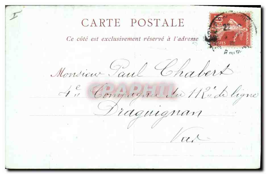 CPA Le matin de la revue Militaria  — Rückseite