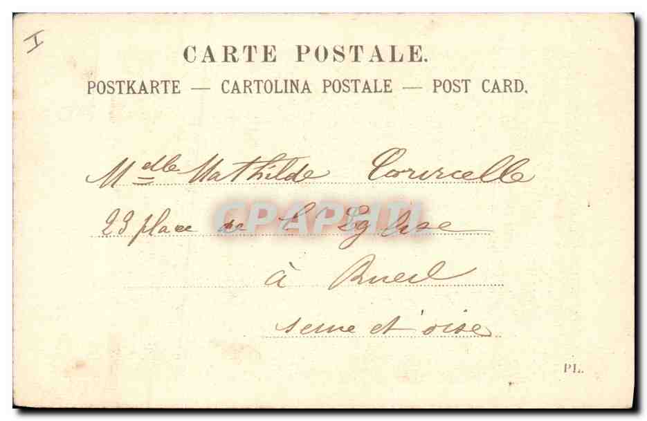 CPA Erotique Le fil  — Verso