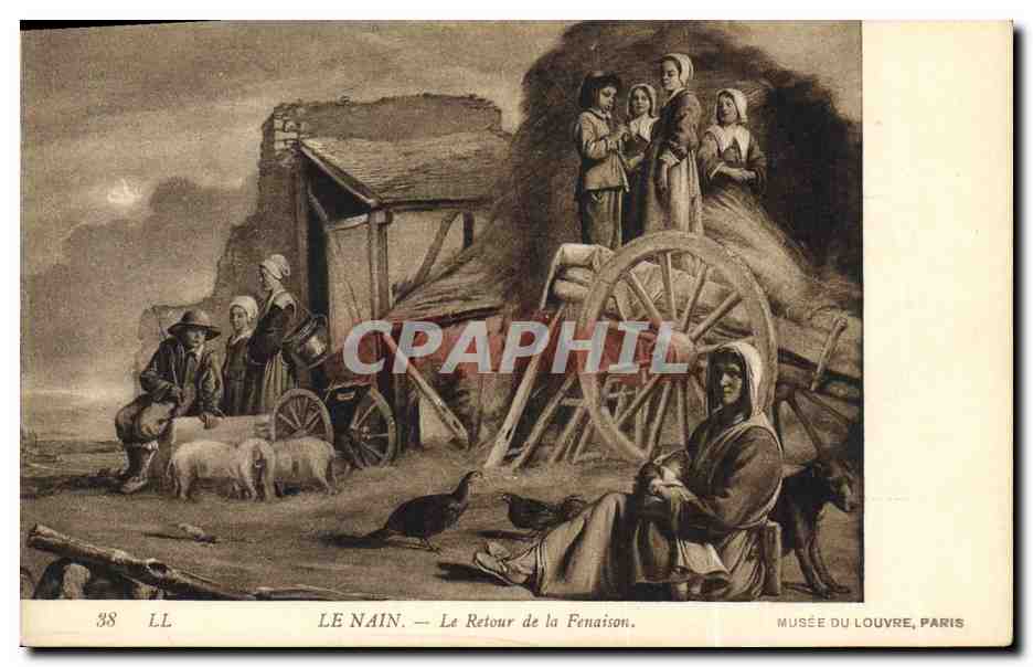 CPA Paris Musee du Louvre le Nain Le retour de la fenaison 