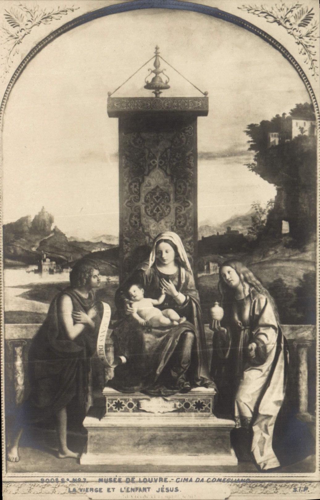 CPA Paris Musee du Louvre La vierge et l'enfant Jesus 