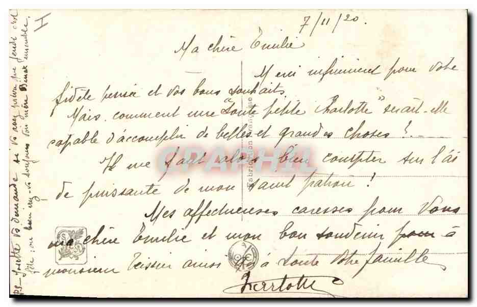 CPA Salon de Paris Leandre La bonne maison  — Verso