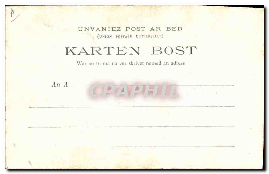 CPA Folklore Les chansons de Botrel illustrees La chanson du patour Chien — Verso