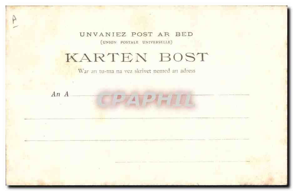 CPA Folklore Les chansons de Botrel illustrees Le fil casse Marin — Verso