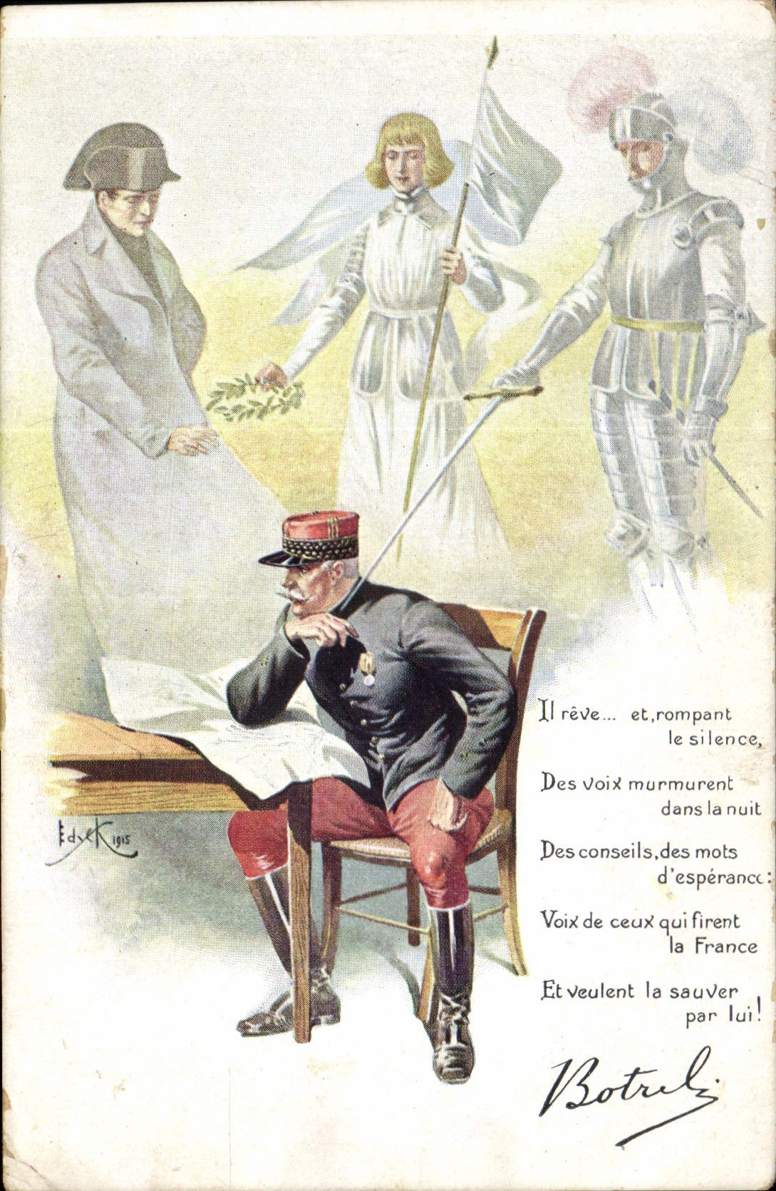 CPA Folklore Botrel Napoleon 1er Jeanne d'ARc