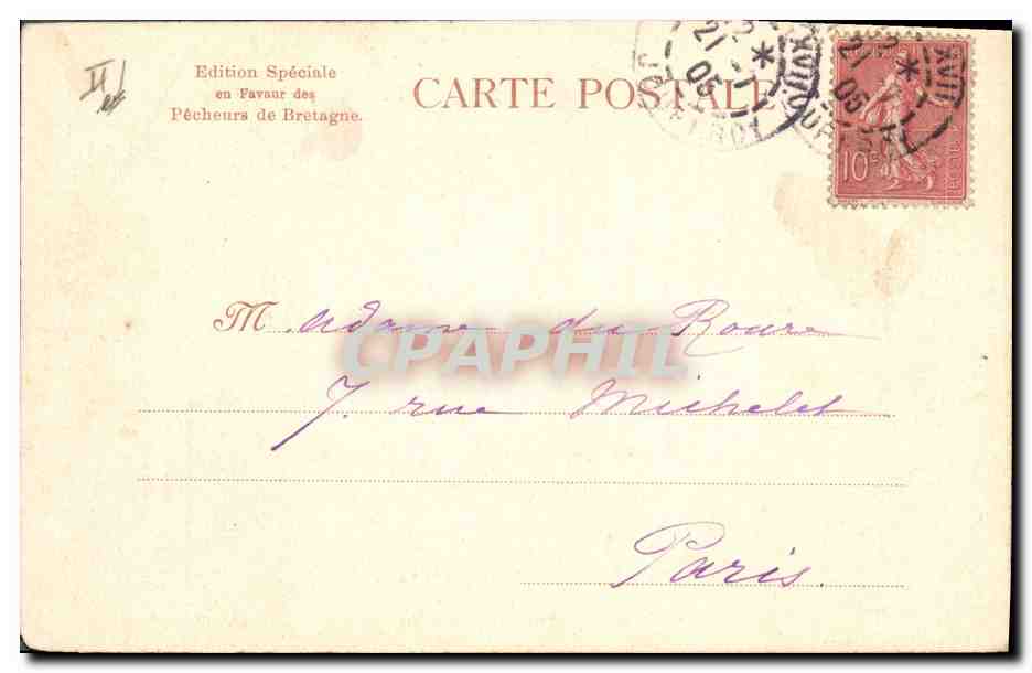 CPA Folklore Botrel — Verso