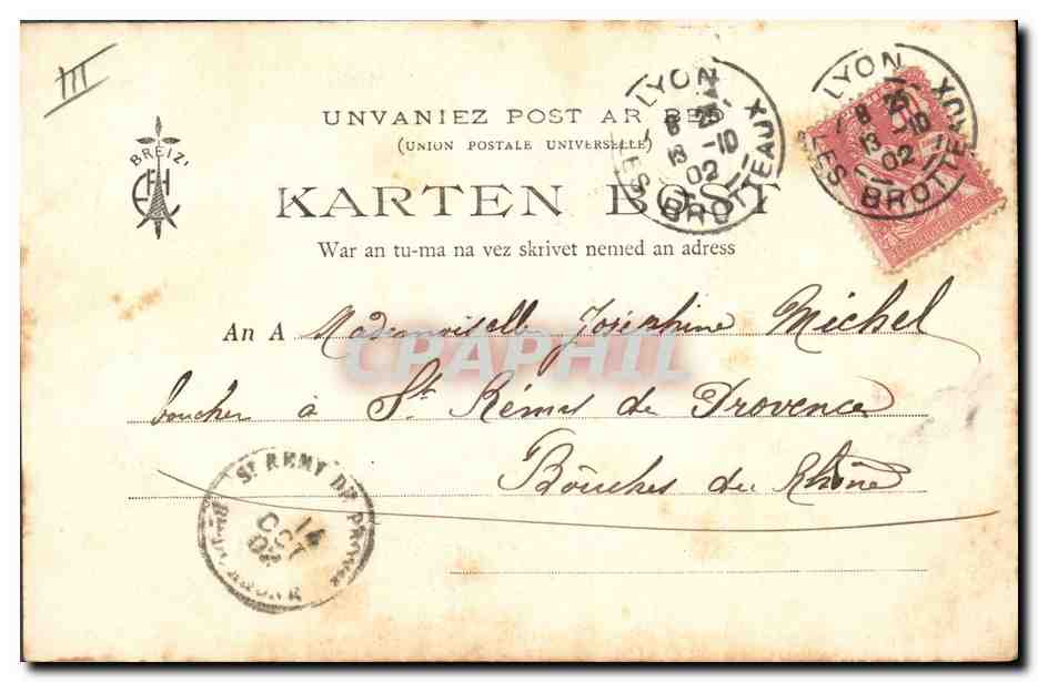 CPA Folklore Botrel Bretagne Femme de marin au pays Goello Paimpol Treguier Lannion Pontrieux — Verso