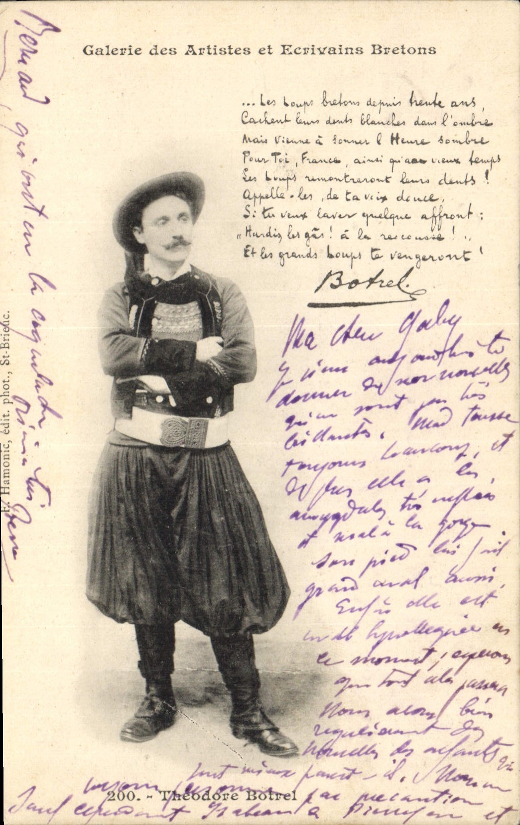CPA Folklore Theodore Botrel
