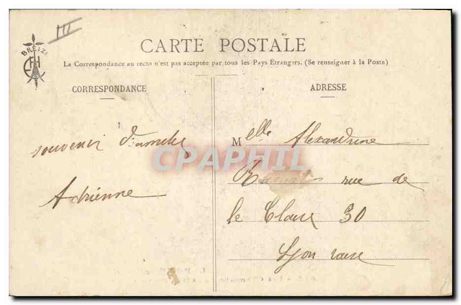 CPA Folklore Les chansons de Botrel illustrees Les chansons de Botrel — Verso