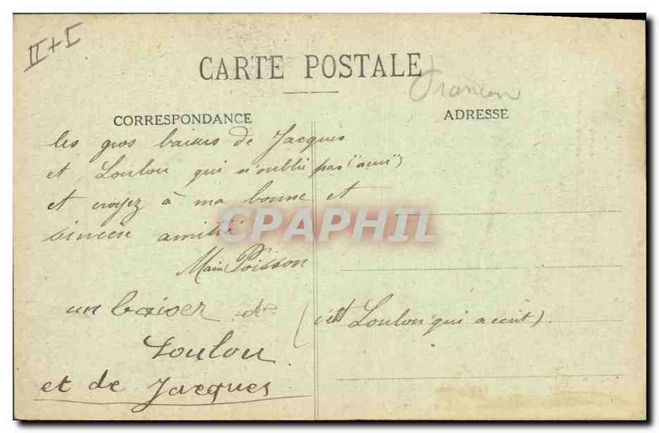 CPA Folklore Bretagne Fileuse — Verso