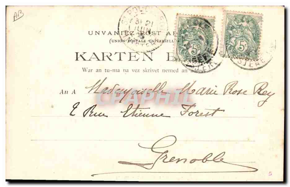 CPA Folklore Theodore Botrel — Verso