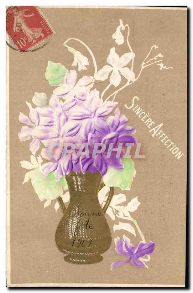 CPA Fantaisie Fleurs 