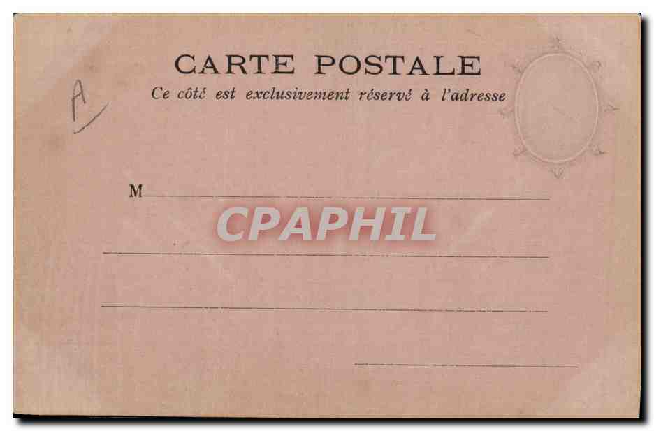 Portrait de femme — médaillon ovale — carte postale CPAPHIL — Verso