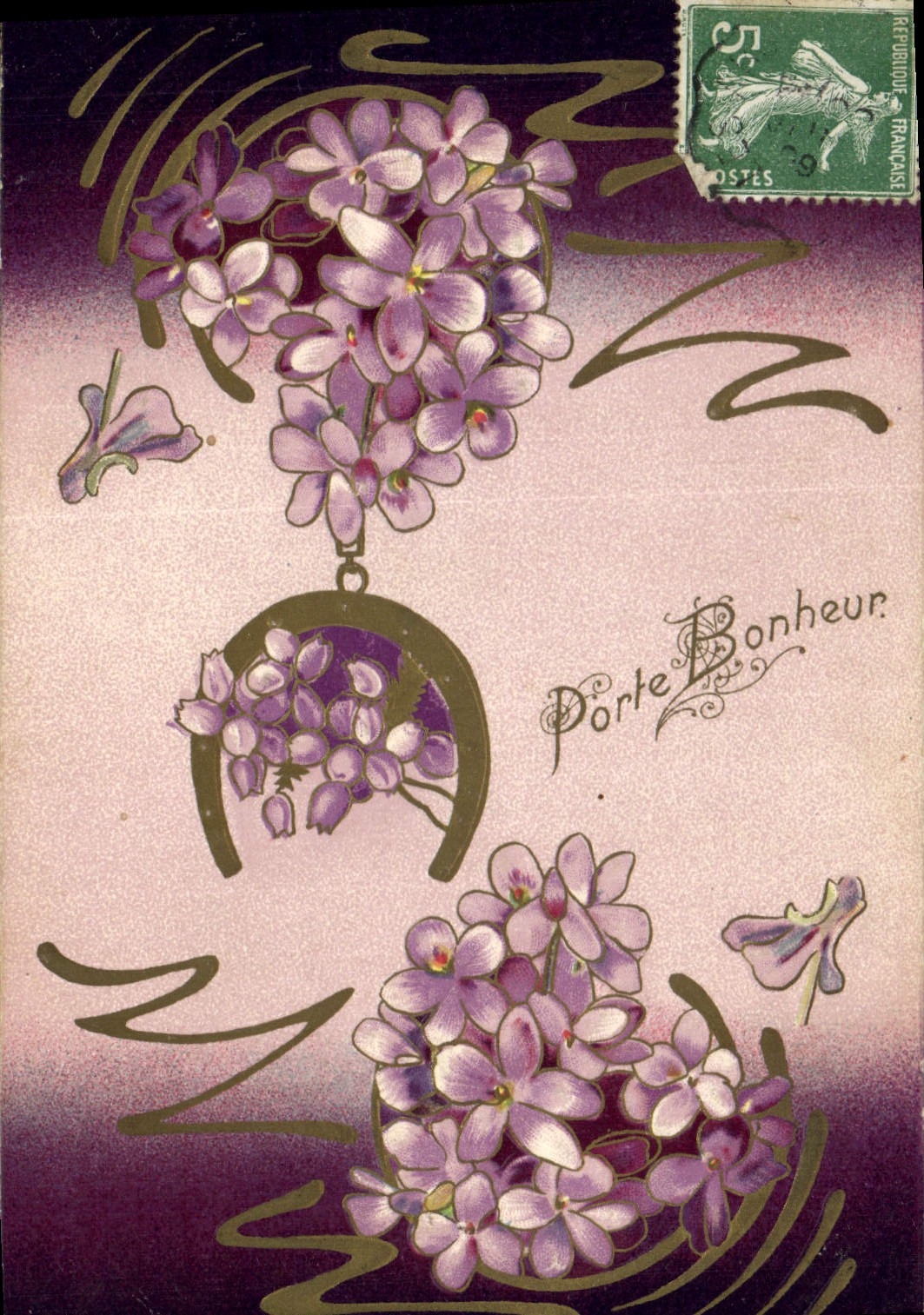Violettes — Porte Bonheur — Imprimerie de la Poste