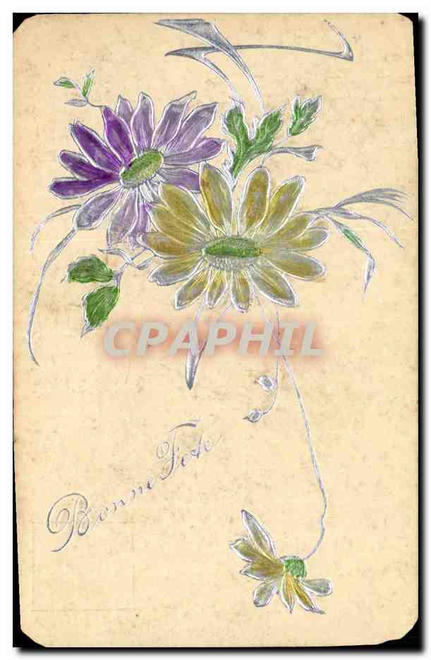 CPA Fantaisie Fleurs 