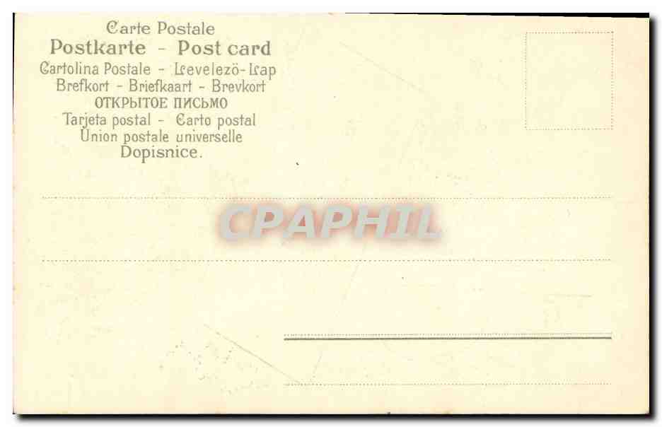 CPA Fantaisie Fleurs Trefles — Rückseite