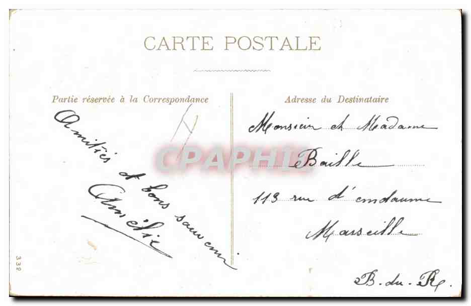 CPA Fantaisie Fleurs  — Verso