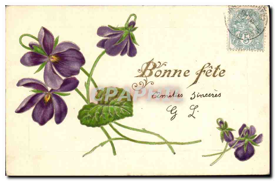 CPA Fantaisie Fleurs 