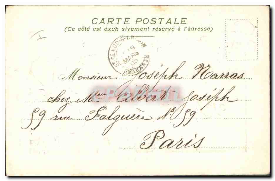CPA Fantaisie Fleurs  — Rückseite