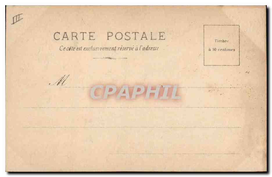 CPA Salon 1901 Mlle A de Cominck La partie de cartes  — Rückseite