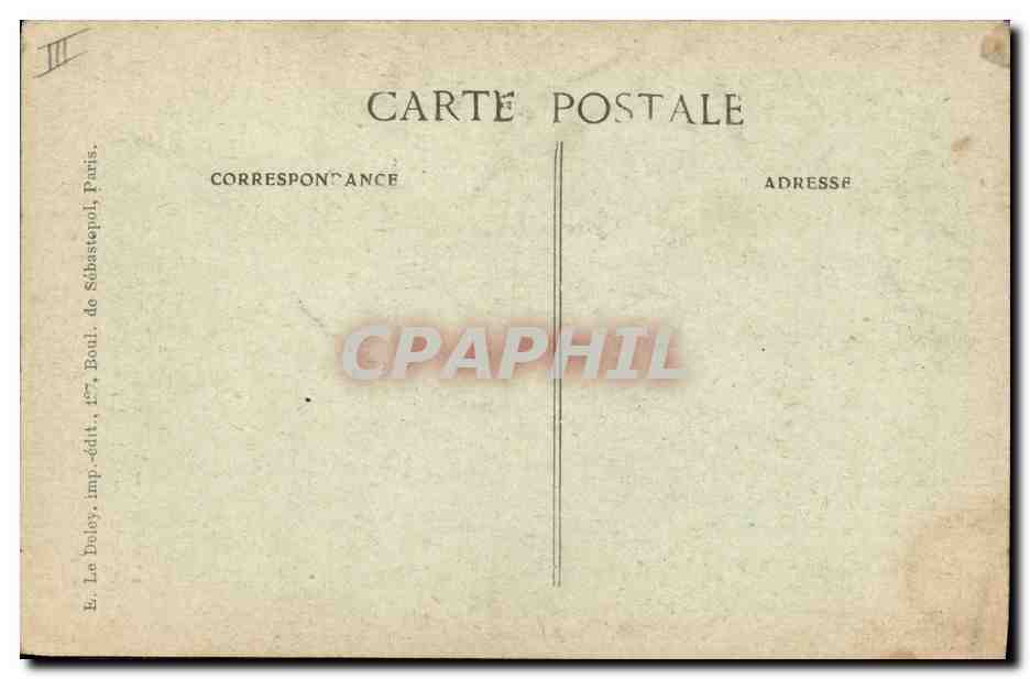 Card Game — indoor scene — publisher Le Daley, Paris — Back