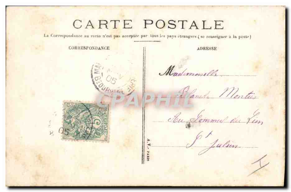 CPA Femme La partie de Cartes  — Rückseite
