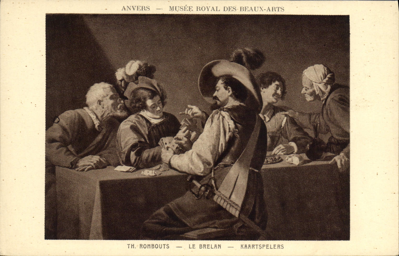 CPA Anvers Musee Royal des Beaux Arts Rombouts Le Brelan 