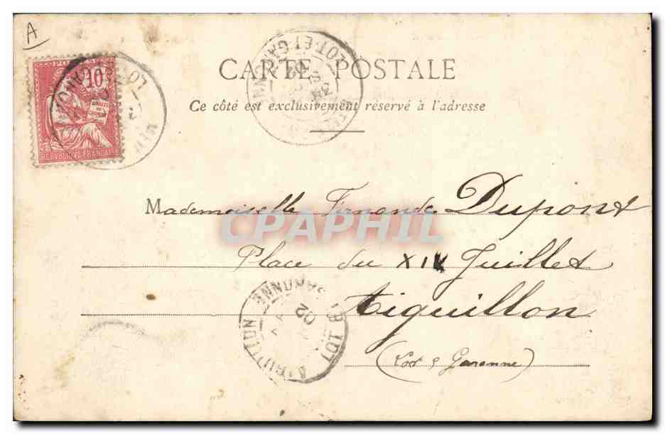 CPA Cartes Enfants Une partie d'ecarte en dix  — Rückseite