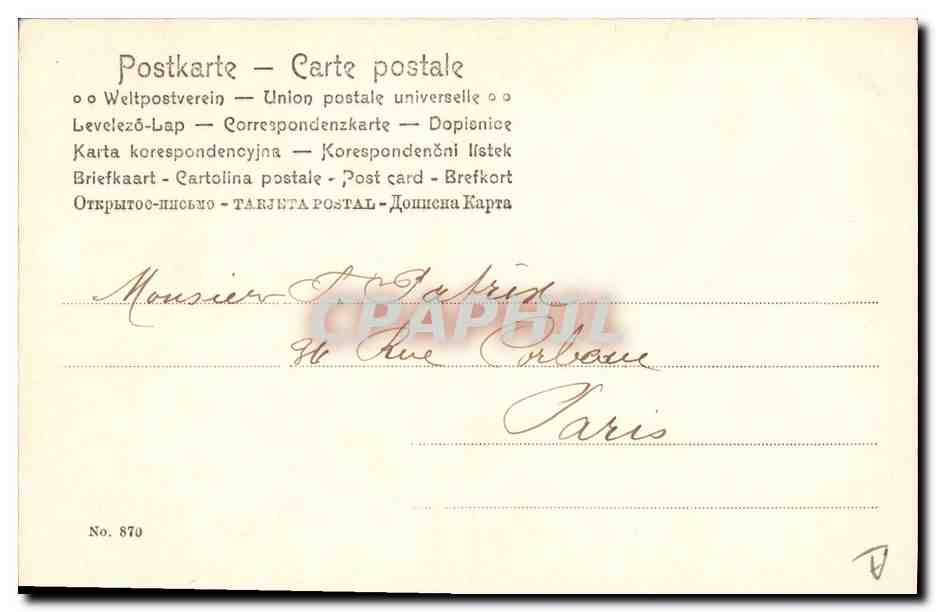 CPA Femme Cartes Coeur  — Rückseite