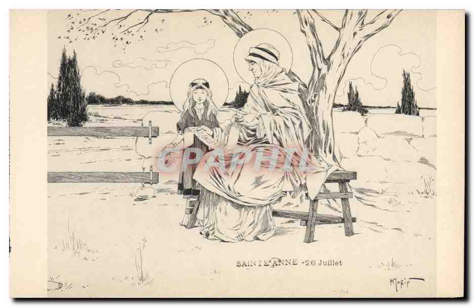 CPA Fantaisie Illustrateur Henry Morin Sainte Anne 26 Juillet