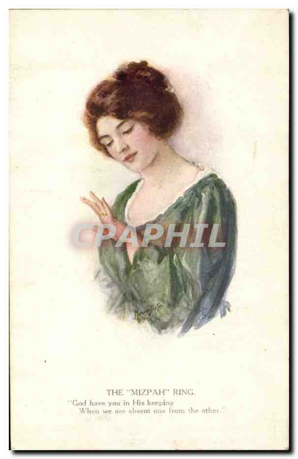 CPA Fantaisie Illustrateur The Mizpah ring 