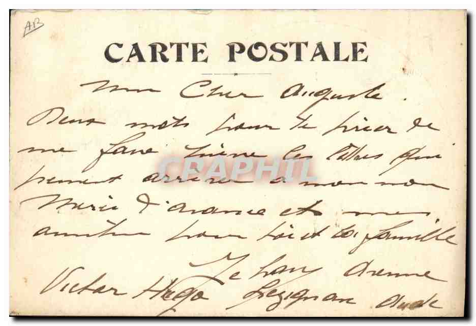 CPA Jehan Chanteur de genre des Concerts de Paris — Verso